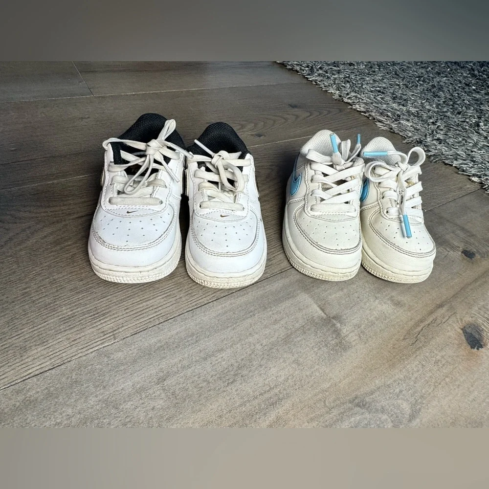 Nike Air Force 1 Toddler Size 6 Bundle White Sneakers
